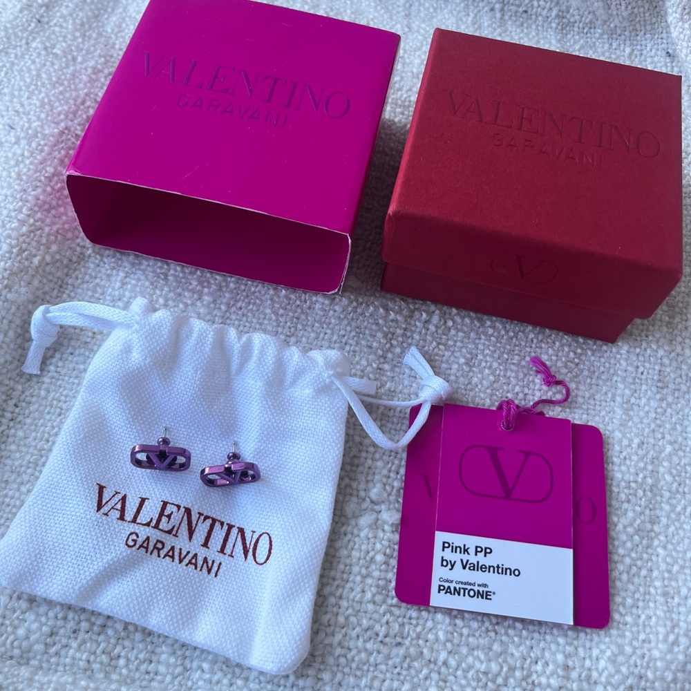 Valentino Pink Statement Earrings
